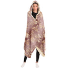 rose gold hooded blanket