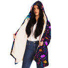 neon flowers luxury stylish hoodie cloak
