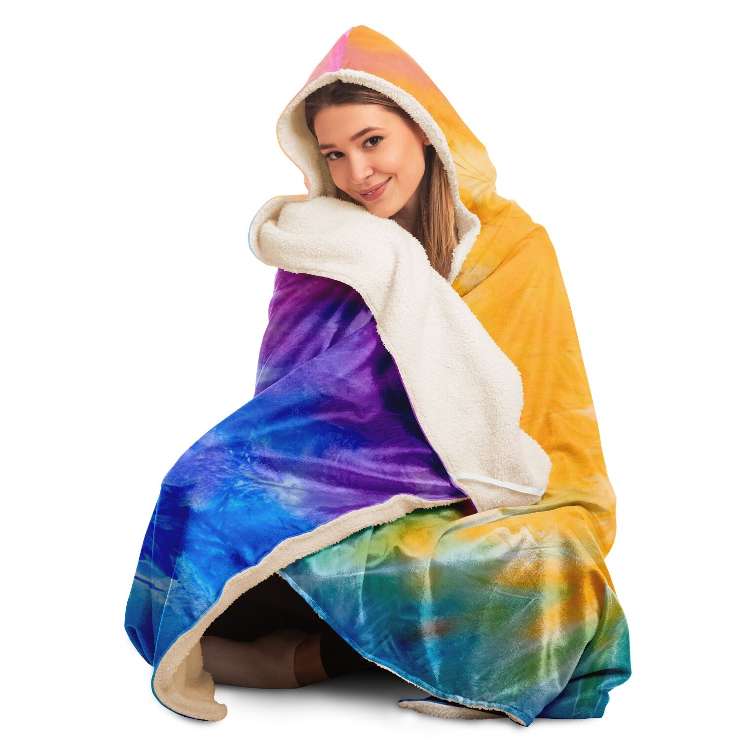 tie dye hoodie blanket by Elivior