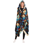 Blanket hoodie with Western Boho print