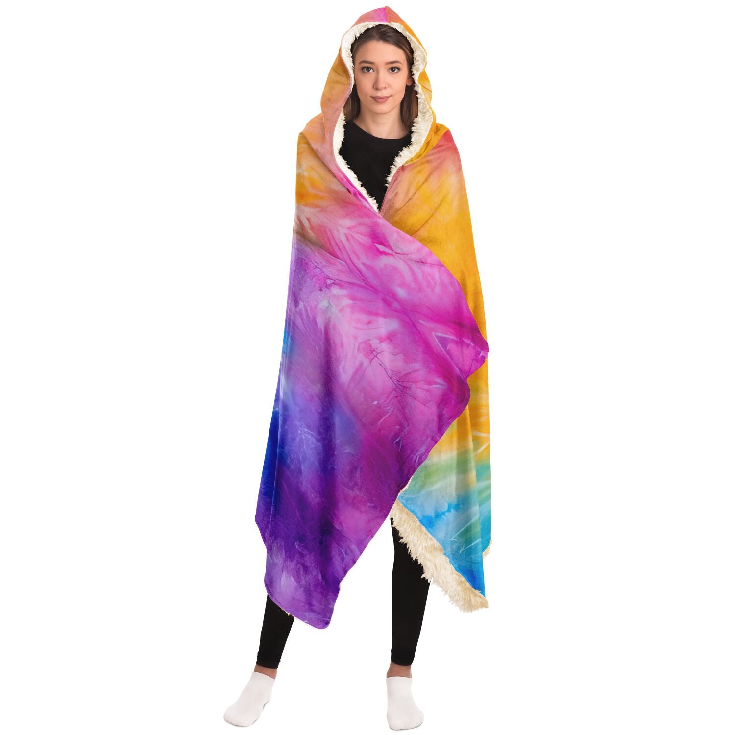 tie dye blanket hoodie