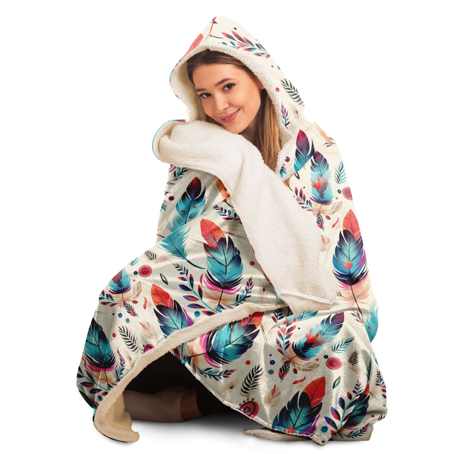 Western Boho Chic Wearable Blanket