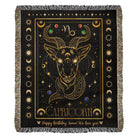 Personalized Capricorn Gifts Zodiac Woven Blanket