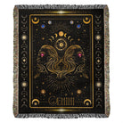 Gemini Gifts Zodiac Luxury Cotton Woven Throw Blanket