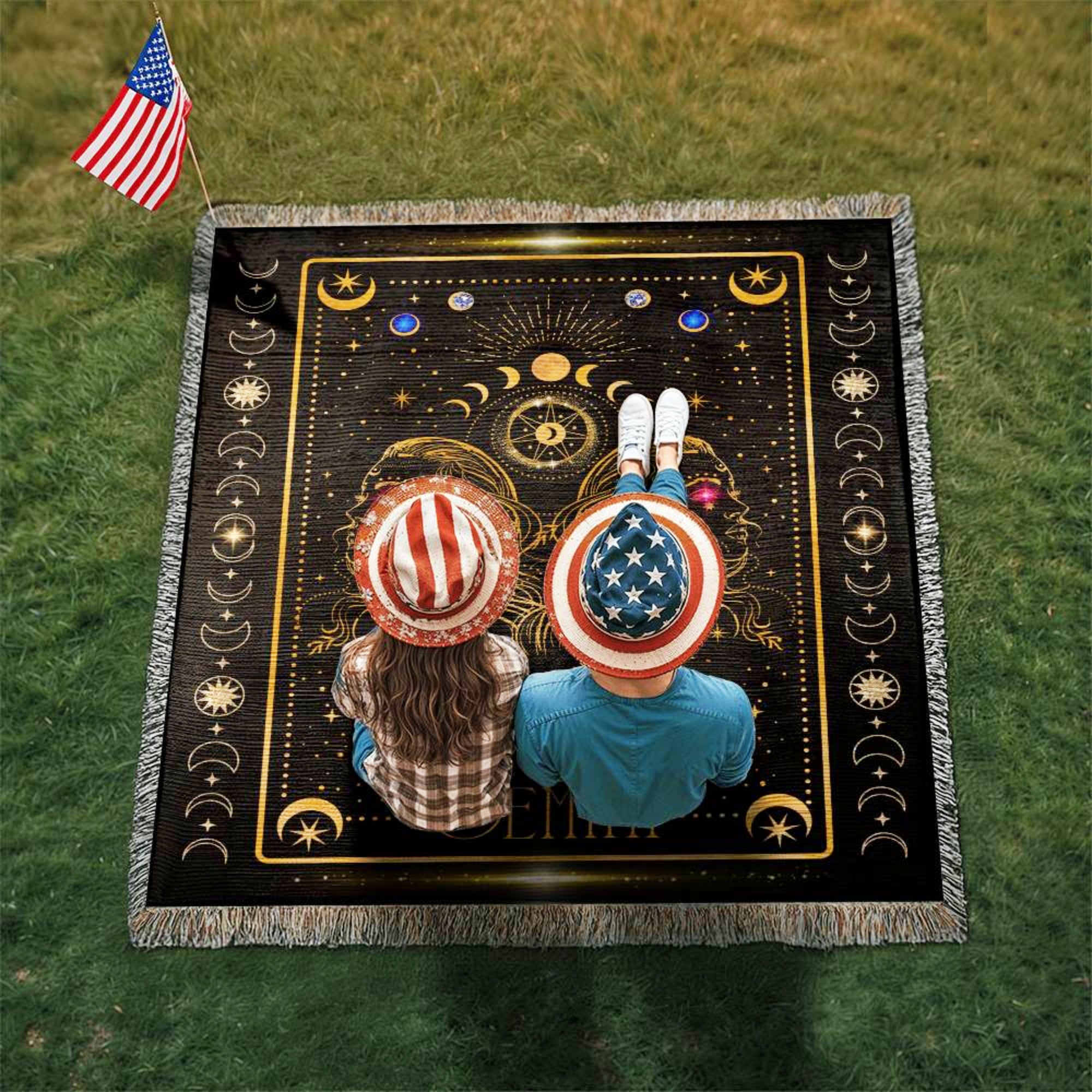 Gemini Gift Picnic Blanket