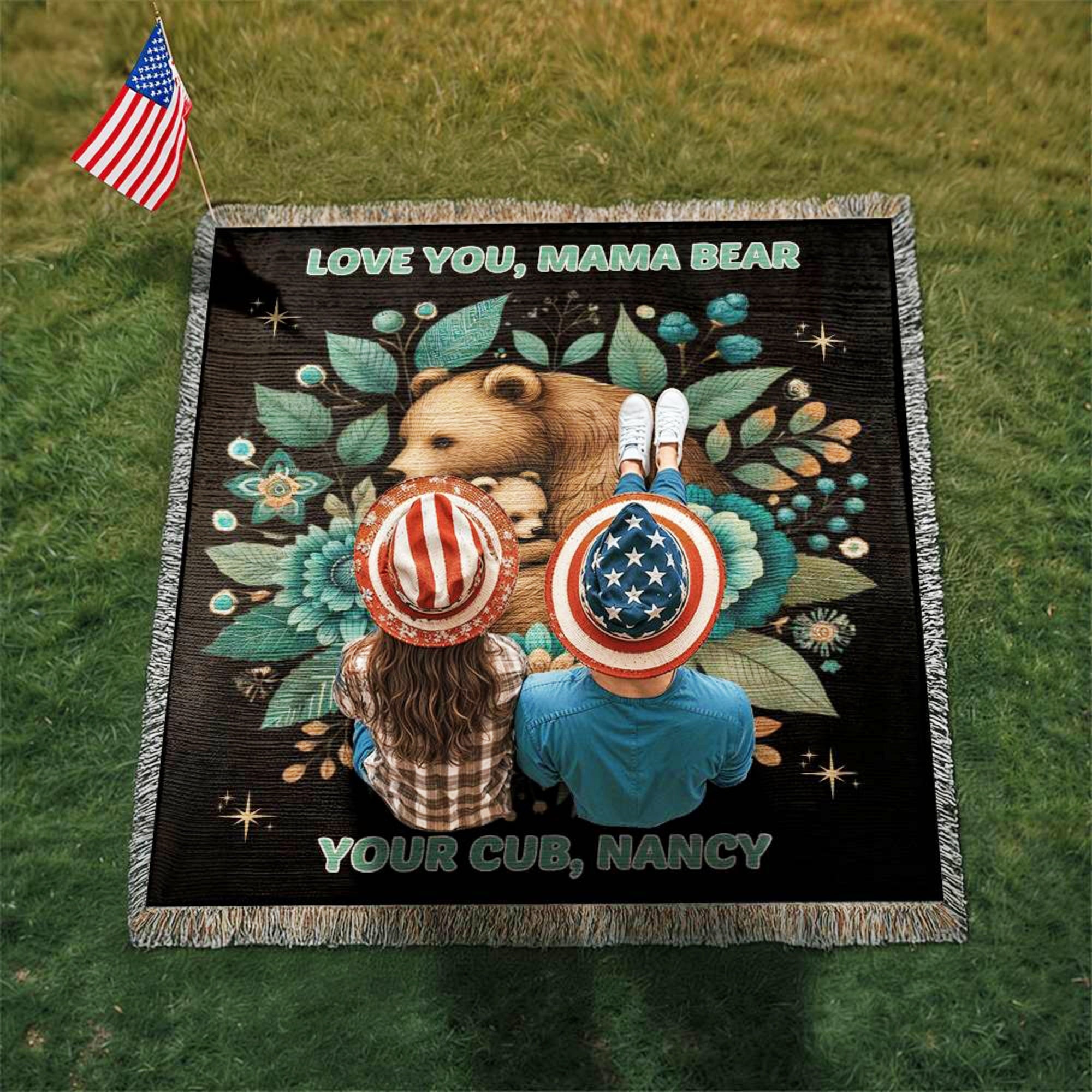 Boho Blanket Gift for Mom Birthday