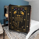 Scorpio Zodiac Woven Throw Blanket