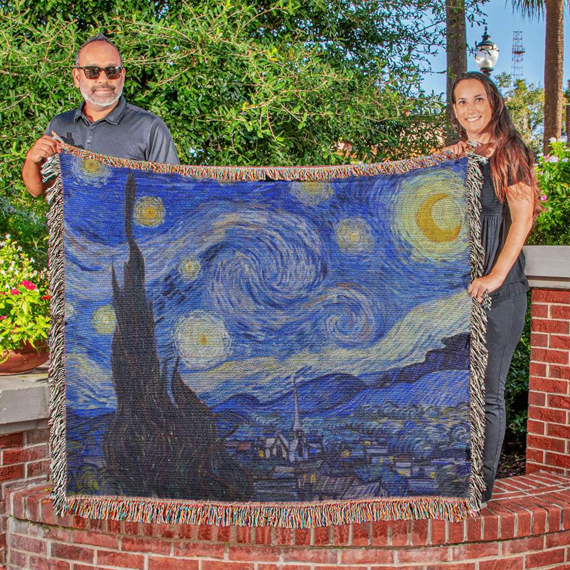 Starry Night Tapestry Blanket