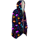 vibrant colorful bold fashion hoodie cloak
