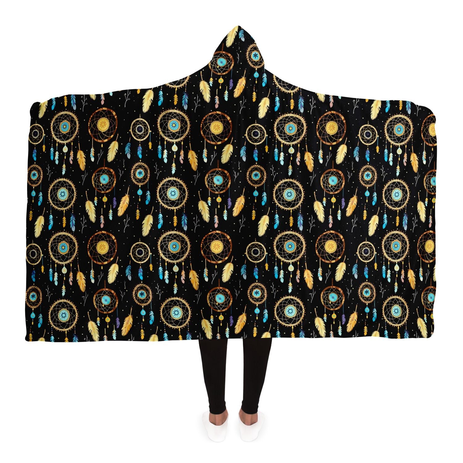 Cozy Boho Dreamcatchers wearable blanket hoodie