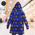 Blue Diamond Golden Mandala Luxurious Cloak - ELIVIOR