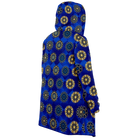 Blue Diamond Golden Mandala Luxurious Cloak - ELIVIOR