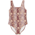 Champagne Damask Velvet Pattern One Piece Swimsuit - ELIVIOR