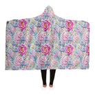 cute blanket with floral print