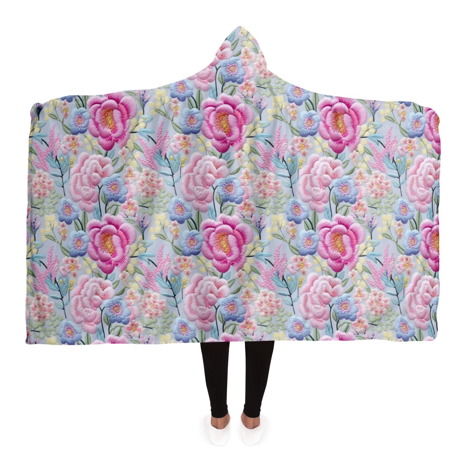 cute blanket with floral print